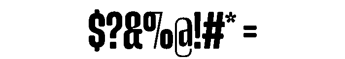 Snug CompactBold Instance Font OTHER CHARS