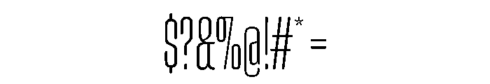 Snug CompactExtralight Instance Font OTHER CHARS
