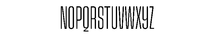 Snug CompactExtralight Instance Font UPPERCASE