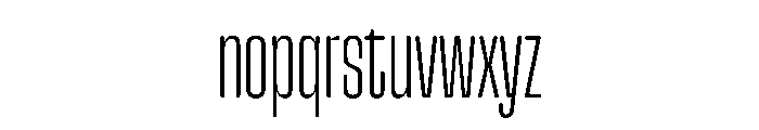 Snug CompactExtralight Instance Font LOWERCASE