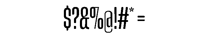 Snug CompactNormal Instance Font OTHER CHARS