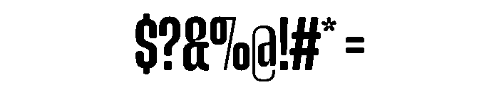 Snug CompactSemibold Instance Font OTHER CHARS