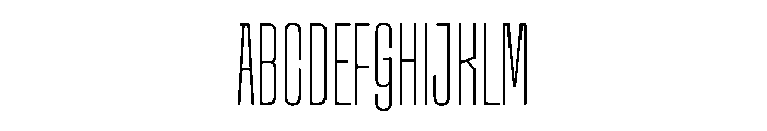 Snug CompactThin Instance Font UPPERCASE