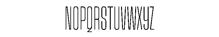 Snug CompactThin Instance Font UPPERCASE