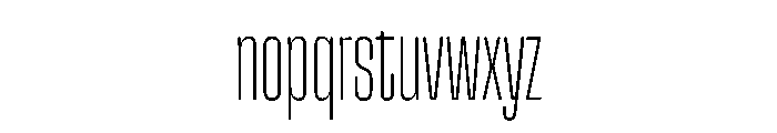 Snug CompactThin Instance Font LOWERCASE