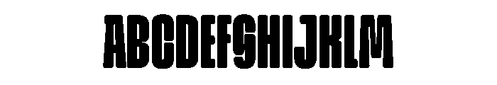 Snug CompressedBlack Instance Font UPPERCASE