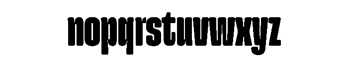 Snug CompressedBlack Instance Font LOWERCASE