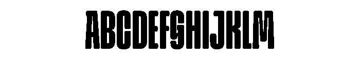 Snug CompressedExtrabold Instance Font UPPERCASE