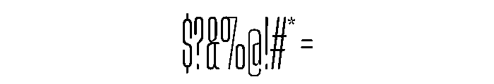 Snug CompressedExtralight Instance Font OTHER CHARS