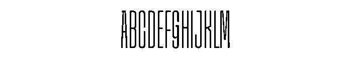 Snug CompressedExtralight Instance Font UPPERCASE