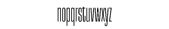 Snug CompressedExtralight Instance Font LOWERCASE