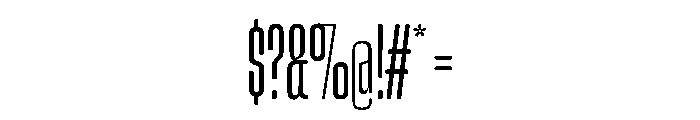 Snug CompressedLight Instance Font OTHER CHARS
