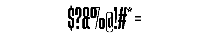 Snug CompressedMedium Instance Font OTHER CHARS