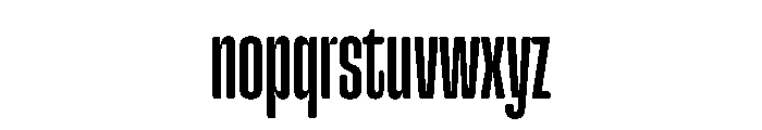Snug CompressedMedium Instance Font LOWERCASE