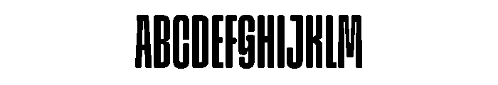 Snug CompressedSemibold Instance Font UPPERCASE