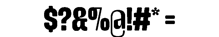 Snug Extrabold Instance Font OTHER CHARS