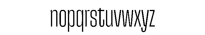 Snug Extralight Instance Font LOWERCASE