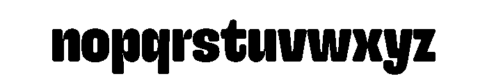 Snug LowCompactBlack Instance Font LOWERCASE