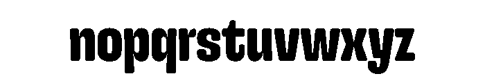 Snug LowCompactExtrabold Instance Font LOWERCASE