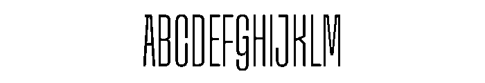 Snug LowCompactExtralight Instance Font UPPERCASE