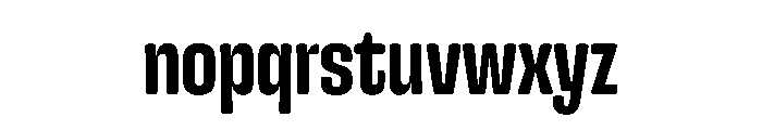 Snug LowCompactSemibold Instance Font LOWERCASE