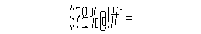 Snug LowCompactThin Instance Font OTHER CHARS