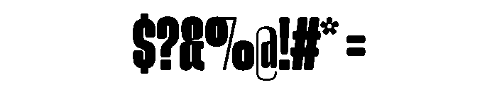 Snug LowCompressedBlack Instance Font OTHER CHARS