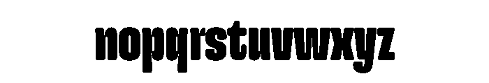 Snug LowCompressedBlack Instance Font LOWERCASE