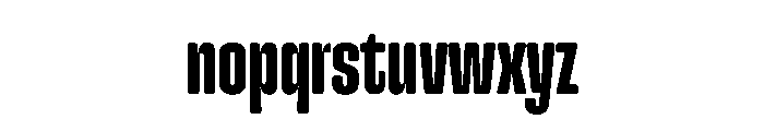 Snug LowCompressedBold Instance Font LOWERCASE