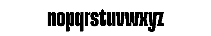 Snug LowCompressedExtrabold Instance Font LOWERCASE