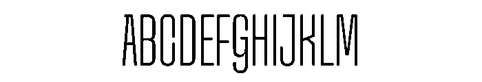 Snug LowExtralight Instance Font UPPERCASE