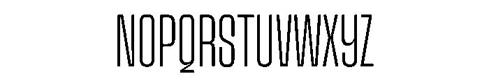 Snug LowExtralight Instance Font UPPERCASE