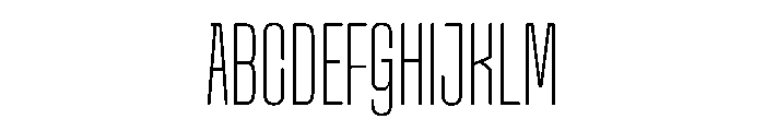 Snug LowThin Instance Font UPPERCASE