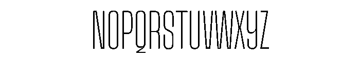 Snug Thin Instance Font UPPERCASE