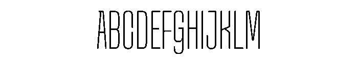 Snug Thin Font UPPERCASE