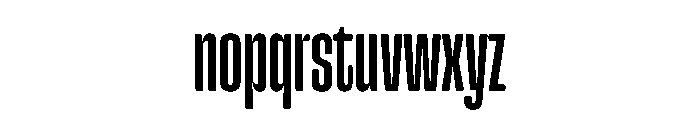 SnugCompressed Medium Font LOWERCASE