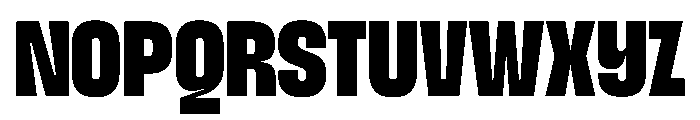SnugSharp Black Instance Font UPPERCASE