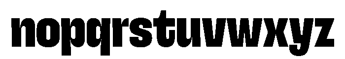 SnugSharp Black Instance Font LOWERCASE