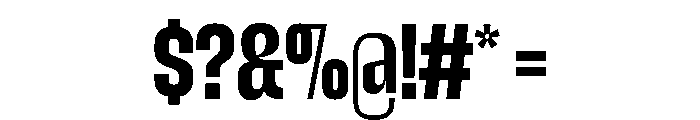 SnugSharp Bold Instance Font OTHER CHARS
