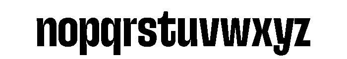 SnugSharp Bold Instance Font LOWERCASE
