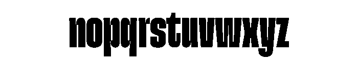 SnugSharp CmpBlack Instance Font LOWERCASE