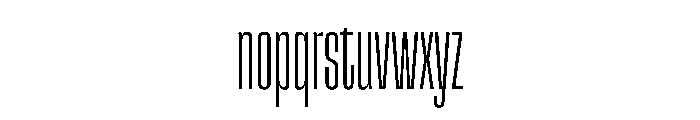SnugSharp CmpXLight Instance Font LOWERCASE