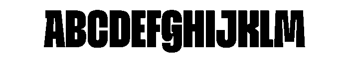SnugSharp CpctBlack Instance Font UPPERCASE