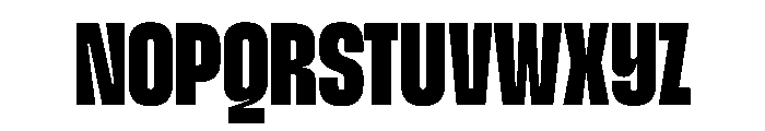 SnugSharp CpctBlack Instance Font UPPERCASE