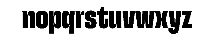 SnugSharp CpctBlack Instance Font LOWERCASE