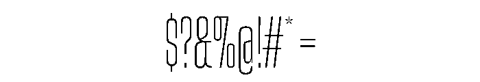 SnugSharp CpctThin Instance Font OTHER CHARS