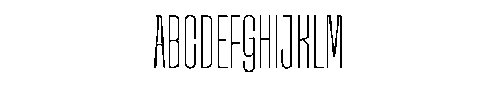 SnugSharp CpctThin Instance Font UPPERCASE