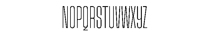 SnugSharp CpctThin Instance Font UPPERCASE