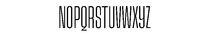 SnugSharp CpctXLight Instance Font UPPERCASE