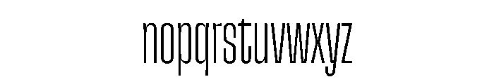 SnugSharp CpctXLight Instance Font LOWERCASE